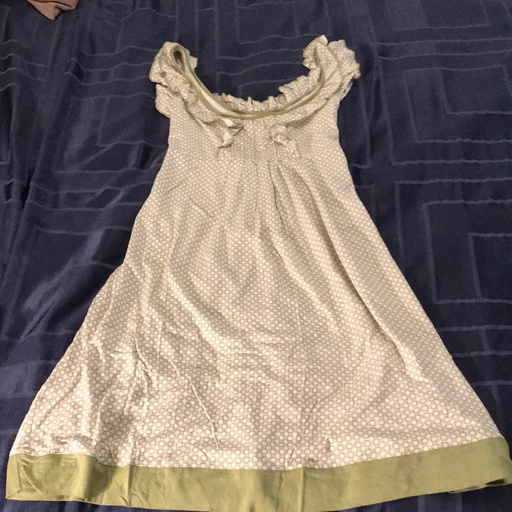 Elegant Green Ruffle Dress